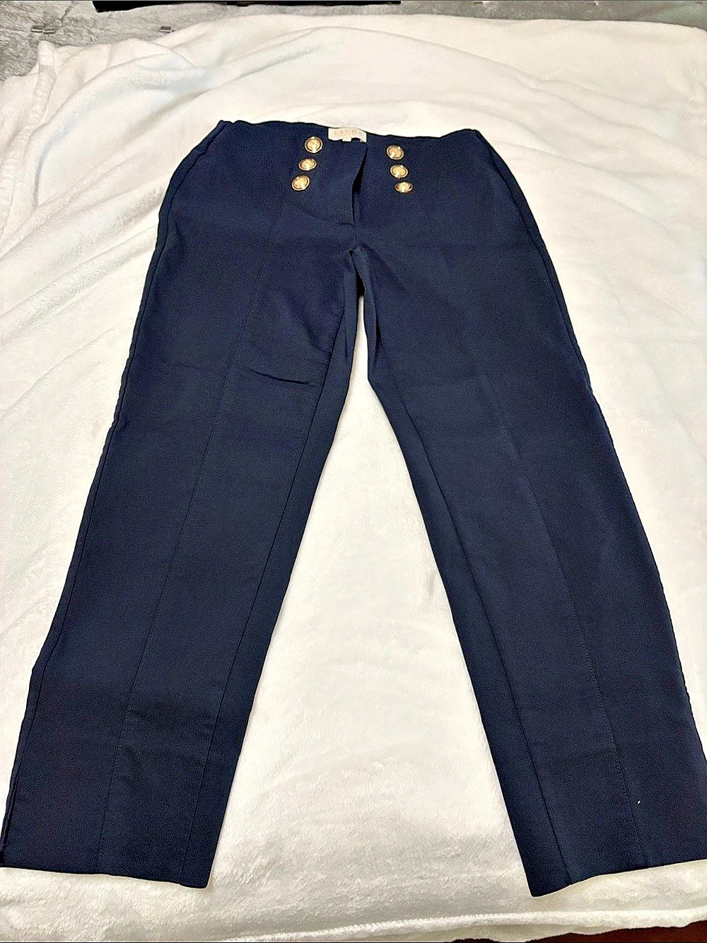 Laura Petites Straight Leg Pants in navy Size 2 Like New